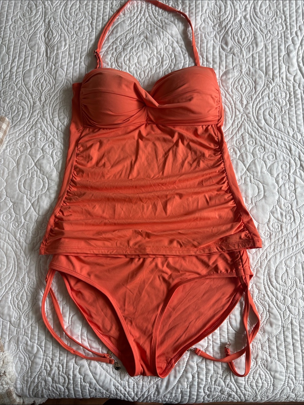 Anne Cole Orange Tankini Swimsuit Set
